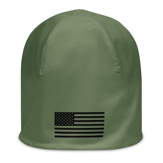 DTH American Flag Camo Green Beanie